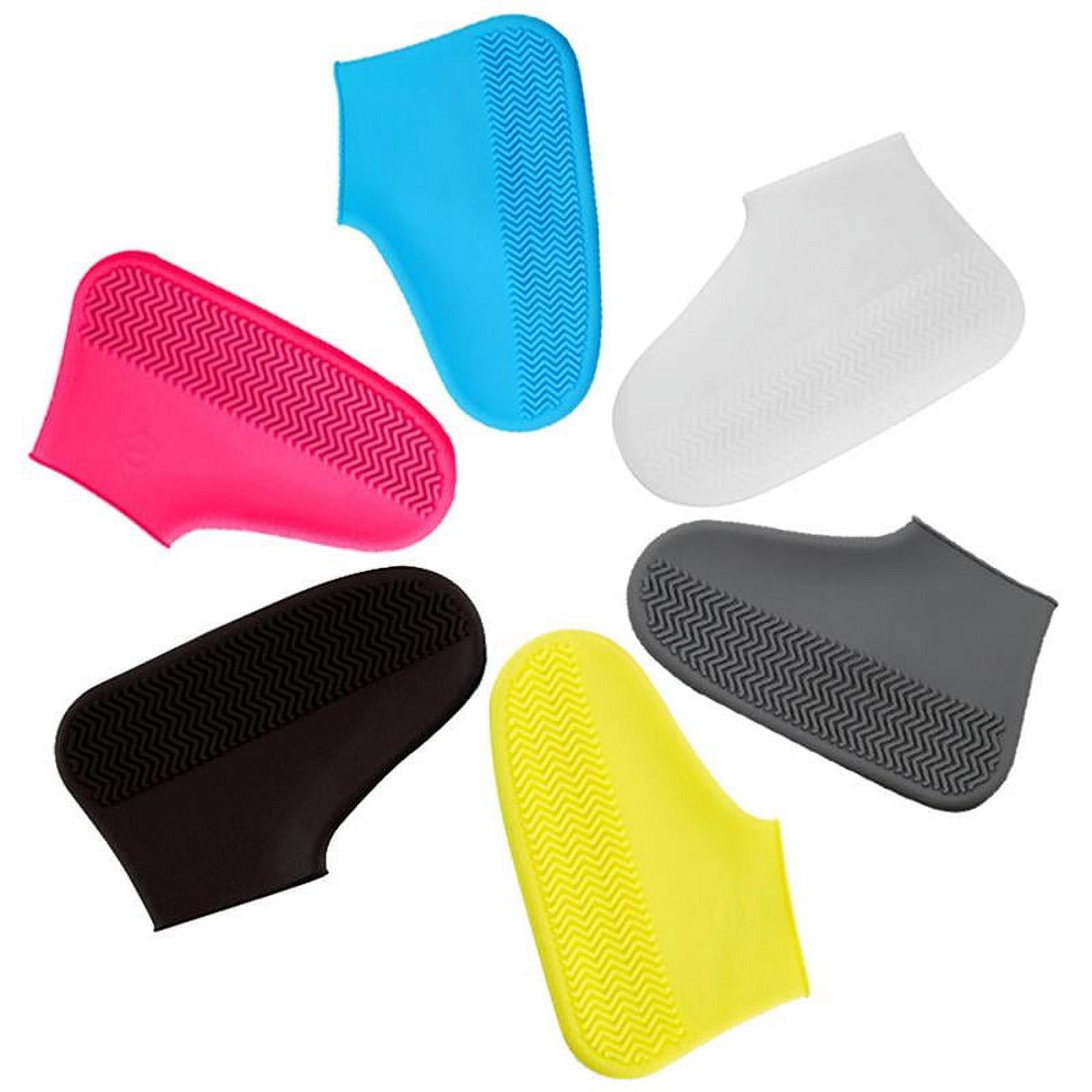 Maynos Waterproof Shoe Covers Silicone Rain Shoe Covers Rubber Shoes Protectors Cover for Men Women and Kids